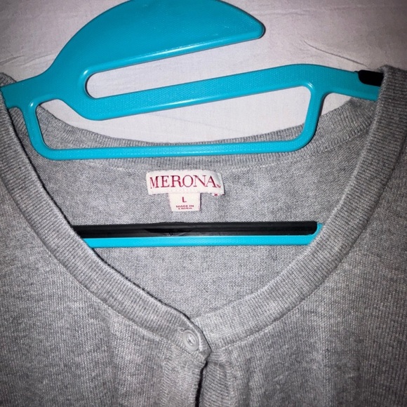 Merona Light Gray Knit Sweater - Picture 2 of 6